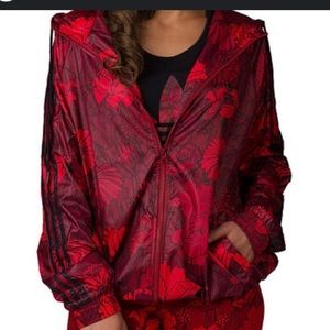 Adidas floral windbreaker size XL. Great condition